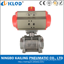 Pneumatic Actuator With 2 inch Stainless Steel High Pressure Ball Valve